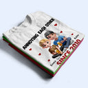 Gift For Couples, Gift For Husband, Gift For Boyfriend, Gift For Wife, Gift For Girlfriend, Love - 3D Effect Couple Annoying Each Other - Personalized T Shirt