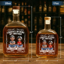 Gift For Couples,Gift For Husband,Gift For Wife,Gift For Boyfriend,Gift For Girlfriend,Old Couples,Love - 3D Effect Couple Congrats On Being My Husband You Lucky Man - Personalized Whiskey Bottle