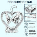 Gift For Couples, LGBT, Gift For Women, Gift For Men, Love, Top Market - 3D Metal Effect Couple Holding Hands You & Me We Got This - Personalized Acrylic Car Hanger