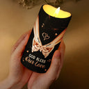 Top Market,Gift For Couples,Old Couples,Gift For Women,Gift For Men,LGBT,Love,Gift For Husband,Gift For Wife,Gift For Boyfriend,Gift For Girlfriend - 3D Effect Couple You Are The Light Of My World - Personalized Flameless LED Candle