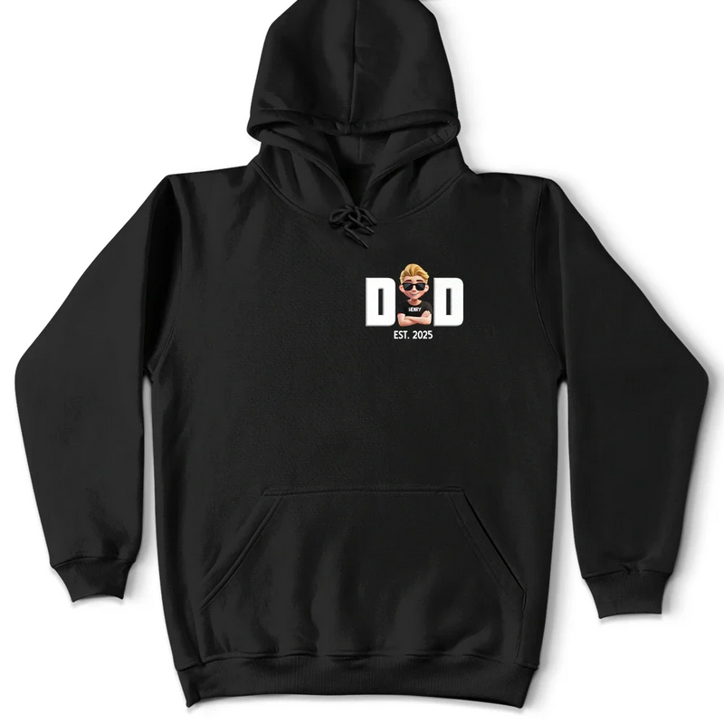 Gift For Father, Happy, New Dad - 3D Effect Dad - Personalized T Shirt