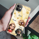 Pet Lovers,Pet Mom,Pet Dad,Dog Lovers,Dog Mom,Dog Dad,Cat Lovers,Cat Mom,Cat Dad,Gift For Women,Gift For Men,Happy,Top Market - 3D Effect Dog Cat Mom - Personalized Clear Phone Case