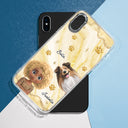 Pet Lovers,Pet Mom,Pet Dad,Dog Lovers,Dog Mom,Dog Dad,Cat Lovers,Cat Mom,Cat Dad,Gift For Women,Gift For Men,Happy,Top Market - 3D Effect Dog Cat Mom - Personalized Clear Phone Case