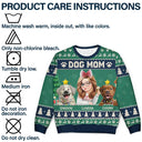 Pet Lovers, Pet Mom, Dog Lovers, Dog Mom, Christmas, Happy - 3D Effect Dog Mom Christmas - Personalized Unisex Ugly Sweater