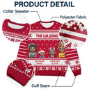 Happy,Family,Christmas - 3D Effect Family - Personalized Unisex Ugly Sweater