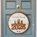 3D Effect Family And Dog Cat - Personalized Custom Shaped Wood Sign