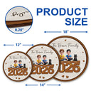 3D Effect Family And Dog Cat - Personalized Custom Shaped Wood Sign