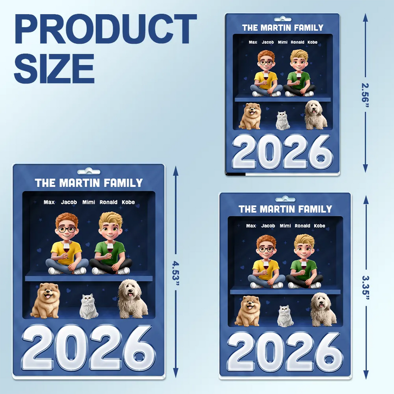 Family,Pet Lovers,Pet Mom,Pet Dad,Pet Couple,Dog Lovers,Dog Couple,Dog Mom,Dog Dad,Cat Lovers,Cat Mom,Cat Dad,Cat Couple,Happy,Single Mom,Single Dad,LGBT,Gift For Grandpa,Gift For Grandma,Gift For Grandkids - 3D Effect Family Sitting Together - Personalized Acrylic Car Hanger