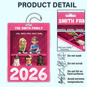 Family,Pet Lovers,Pet Mom,Pet Dad,Pet Couple,Dog Lovers,Dog Couple,Dog Mom,Dog Dad,Cat Lovers,Cat Mom,Cat Dad,Cat Couple,Happy,Single Mom,Single Dad,LGBT,Gift For Grandpa,Gift For Grandma,Gift For Grandkids - 3D Effect Family Sitting Together - Personalized Acrylic Car Hanger