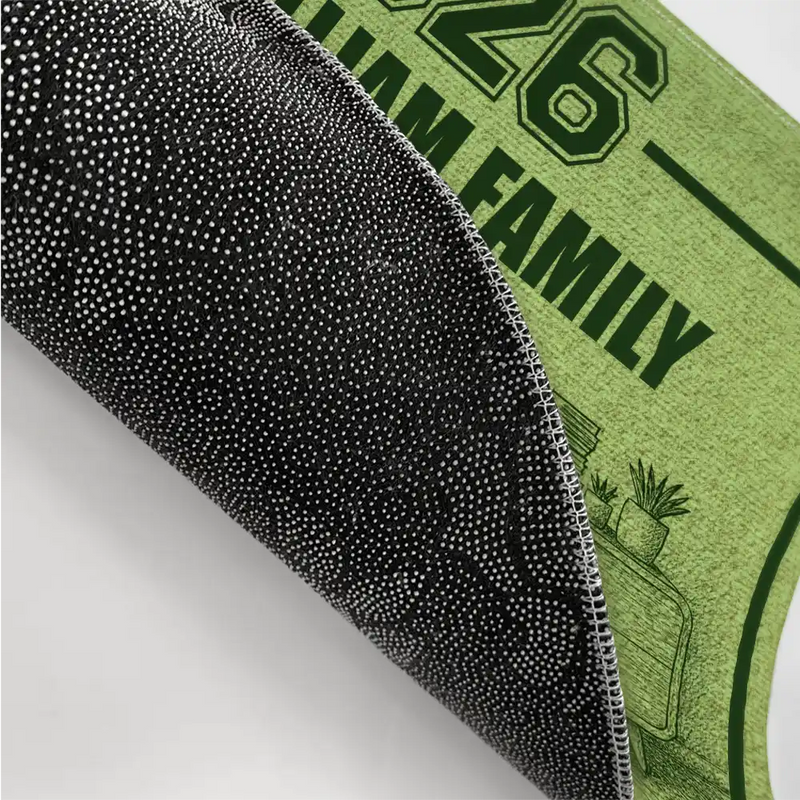 Family,Pet Lovers,Pet Mom,Pet Dad,Pet Couple,Dog Lovers,Dog Couple,Dog Mom,Dog Dad,Cat Lovers,Cat Mom,Cat Dad,Cat Couple,Happy,Single Mom,Single Dad,LGBT,Gift For Grandpa,Gift For Grandma,Gift For Grandkids - 3D Effect Family Sitting Together - Personalized Doormat