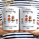 Gift For Mother,Gift For Father,Gift For Kids,Gift For Men,Gift For Women,Happy,Family - 3D Effect First Time Ever As A Family Of Three - Personalized Mug