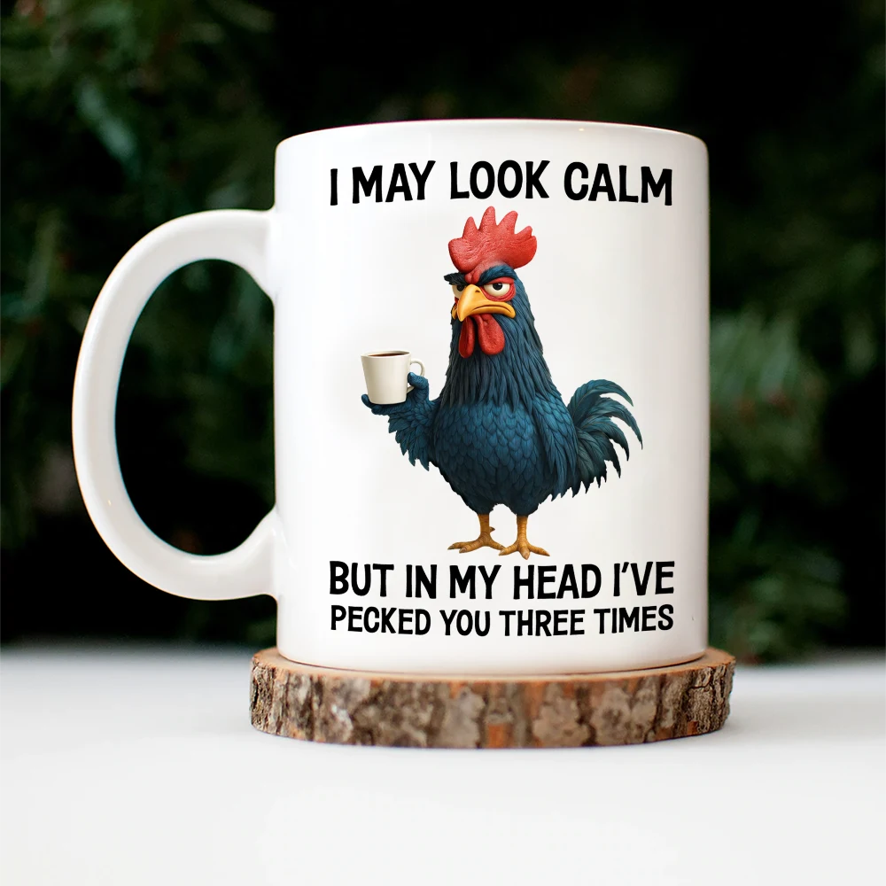 Gift For Yourself,Gift For Women,Gift For Men,Funny,Gifts For Colleagues - 3D Effect Funny Chicken I've Pecked You - Personalized Mug