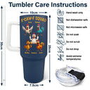 Funny, Gift For Yourself, Gift For Women, Gift For Men, Farm, Gifts For Colleagues, Gift For Bestie - 3D Effect Funny Chickens F-CAW-F Squad - Personalized 40oz Tumbler With Straw