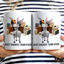 Gifts For Colleagues, Funny, Gift For Women, Gift For Men - 3D Effect Funny Donkey Coworkers Best Team Ever - Personalized Mug