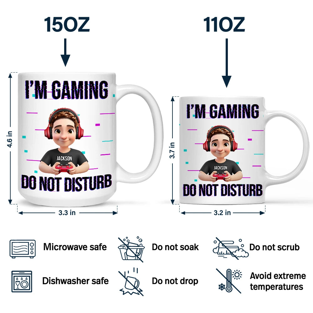 Gift For Yourself,Gift For Women,Gift For Men,Happy - 3D Effect Gamer I Am Gaming - Personalized Mug