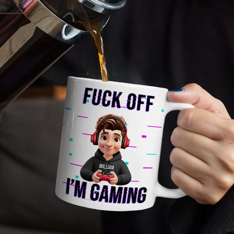 Gift For Yourself,Gift For Women,Gift For Men,Happy - 3D Effect Gamer I Am Gaming - Personalized Mug
