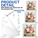 Christmas,Gift For Couples,Old Couples,Gift For Husband,Gift For Wife,Happy - 3D Effect Gnome Couple Growing Old Together - Personalized Custom Shaped Acrylic Ornament