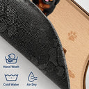 Adorable,Indoor Decor,Pet Lovers,Vector - 3D Effect Home Is Where My Dogs Cats Are Faux Embroidery Effect - Personalized Doormat