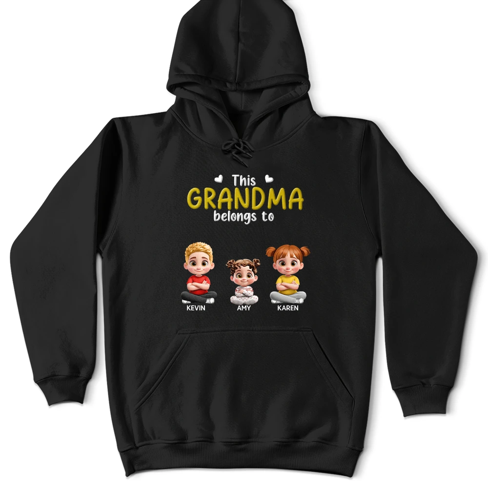 3D Effect Kid Cross Arm This Grandpa Belongs To - Personalized T Shirt
