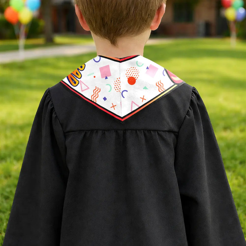 Gift For Kids, Gift For Grandkids, Grandpa - Grandkids, Grandma - Grandkids, Graduation, Happy, Top Market - 3D Effect Kid Graduation Kindergarten Preschool - Personalized Kid Graduation Stole