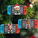 Gift For Kids, Gift For Grandkids, Christmas, Top Market - 3D Effect Kids Gamer - Personalized Custom Shaped Acrylic Ornament