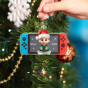 Gift For Kids, Gift For Grandkids, Christmas, Top Market - 3D Effect Kids Gamer - Personalized Custom Shaped Acrylic Ornament