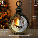 Pet Lovers,Pet Mom,Pet Dad,Dog Lovers,Dog Mom,Dog Dad,Christmas,Love - 3D Effect Dog Lying On The Moon Printed Gemstones Art - Personalized Candlelight Lantern Ornament