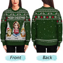 Christmas,Top Market,Pet Lovers,Pet Mom,Pet Dad,Dog Lovers,Dog Mom,Dog Dad,Happy,Cat Lovers,Cat Mom,Cat Dad - 3D Effect Meowy Catmas - Personalized Unisex Ugly Sweater