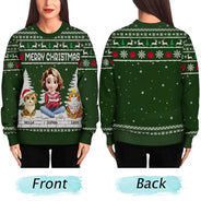Christmas,Top Market,Pet Lovers,Pet Mom,Pet Dad,Dog Lovers,Dog Mom,Dog Dad,Happy,Cat Lovers,Cat Mom,Cat Dad - 3D Effect Meowy Catmas - Personalized Unisex Ugly Sweater