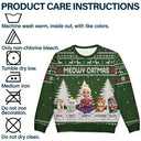 Christmas,Top Market,Pet Lovers,Pet Mom,Pet Dad,Dog Lovers,Dog Mom,Dog Dad,Happy,Cat Lovers,Cat Mom,Cat Dad - 3D Effect Meowy Catmas - Personalized Unisex Ugly Sweater
