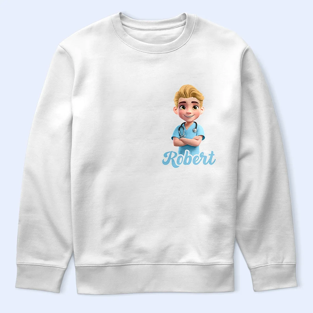 Nurse, Proud, Vector - 3D Effect Nurse Name - Personalized T Shirt