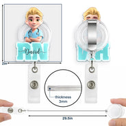 Nurse, Proud, Vector - 3D Effect Nurse Name Job Title - Personalized Badge Reel