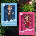 Officer,Gift For Yourself,Gift For Women,Gift For Men,Happy,Christmas - 3D Effect Officer Woman Man Toy Box - Personalized Custom Shaped Acrylic Ornament