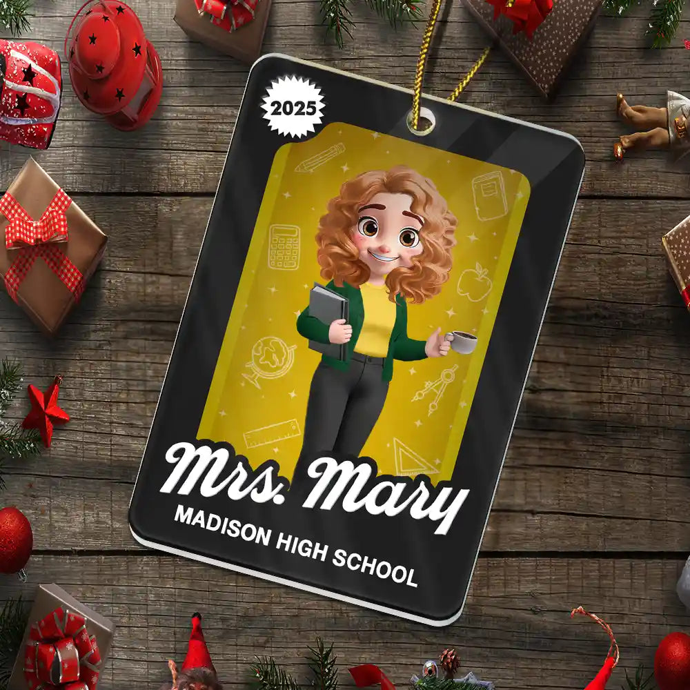 Officer,Gift For Yourself,Gift For Women,Gift For Men,Happy,Christmas - 3D Effect Officer Woman Man Toy Box - Personalized Custom Shaped Acrylic Ornament