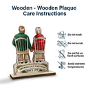 Old Couples,Gift For Women,Gift For Men,Gift For Husband,Gift For Wife,Love,Top Market - 3D Effect Old Couple Growing Old Together - Personalized Custom Shaped 2-Layered Wooden Plaque