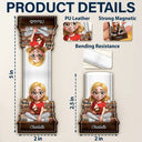 Gift For Yourself, Reading - 3D Effect Reading Girl Boy - Personalized Custom Shaped Leather Magnetic Bookmark