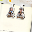 Gift For Yourself,Reading - 3D Effect Reading Woman Man Kid Family - Personalized Custom Shaped Leather Magnetic Bookmark