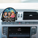 Gift For Bestie,Gift For Sisters,Gift For Women,Happy - 3D Effect Right In The Throat Sisters Besties - Personalized Acrylic Car Vent Clip