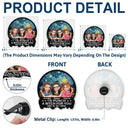 Gift For Bestie,Gift For Sisters,Gift For Women,Happy - 3D Effect Right In The Throat Sisters Besties - Personalized Acrylic Car Vent Clip