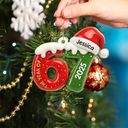 Funny, Gift For Kids, Gift For Grandkids, Christmas - 3D Effect Six Seven Funny Slang - Personalized Custom Shaped Acrylic Ornament