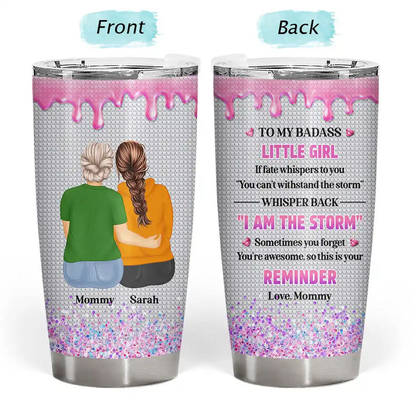 Gift For Daughter, Mom - Daughters (Adult), Gift For Women, Love, Top Market - 3D Effect Sometimes You Forget You Are Awesome - Personalized Tumbler