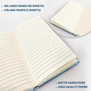 Back To School,Teacher,Proud,Vector,Alternating Color Text - 3D Effect Teacher Composition Notebook Theme - Personalized Hardcover Journal
