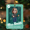 Teacher,Happy,Christmas,Top Market - 3D Effect Teacher Toy Box - Personalized Custom Shaped Acrylic Ornament