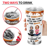 Gift For Daughter,Happy,New Mom,Gift For Women,Top Market,Dad - Daughters (Adult),Gift For Son,Mom - Sons,Dad - Sons,Gift For Grandkids,New Dad - 3D Effect The Only Thing Better Than Being Your Father Mother - Personalized Tumbler