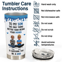 Gift For Daughter,Happy,New Mom,Gift For Women,Top Market,Dad - Daughters (Adult),Gift For Son,Mom - Sons,Dad - Sons,Gift For Grandkids,New Dad - 3D Effect The Only Thing Better Than Being Your Father Mother - Personalized Tumbler