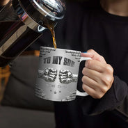 Gift For Son,Gift For Grandkids,Icon,Inspirational - 3D Effect To My Son Just Do Your Best - Personalized White Edge-to-Edge Mug