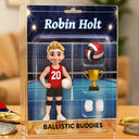 Gift For Yourself, Gift For Women, Gift For Men, Happy - 3D Effect Volleyball Player Toy Box - Personalized Custom Shaped Acrylic Plaque