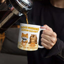 Cat Mom, Cat Lovers, Cat Dad, Cat Couple, Funny, Top Market - 3D Effect Your Tiny Furry Overlords - Personalized White Edge-to-Edge Mug