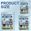 Gift For Father,Sons,Children,Sport Dad,Dad,Daughters,Football - 3D Figure American Football I Got You As My Dad - Personalized Acrylic Car Hanger