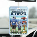 Gift For Father,Sons,Children,Sport Dad,Dad,Daughters,Football - 3D Figure American Football I Got You As My Dad - Personalized Acrylic Car Hanger